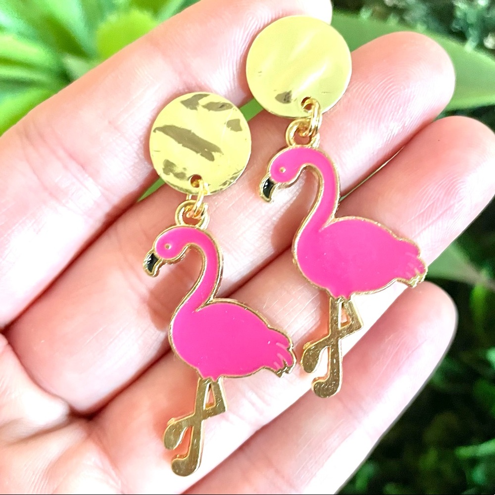 Flamingo Dangle Earrings